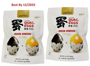2 BAGS The Snak Yard Flavored Quail Eggs 54 - 0.26oz packs - Picture 1 of 3