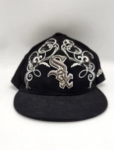 New Era White Sox Baseballmütze 7 3/4 schwarz 59Fifty bestickt Schriftrolle  - Bild 1 von 11