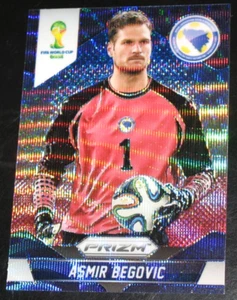 2014 Prizm World Cup Asmir Begovic Blue White Red Wave BWR Base Bosnia Soccer - Picture 1 of 2