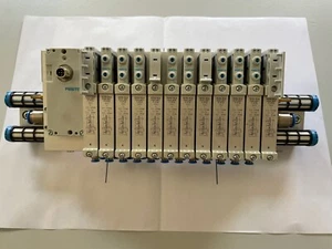 FESTO Ventilinsel VTug-14-VRLK-P1T-Q + VAEM-L1-S-16-PT + Ventile & Steckfixe - Bild 1 von 6