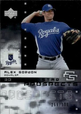 2007 Upper Deck Future Stars All Star Futures #AG Alex Gordon 266/500 KC Royals - Image 1 of 2