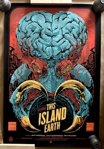 This Island Earth by Ken Taylor SIGNED Ltd Screen Print Poster MINT Mondo - Bild 1 von 9