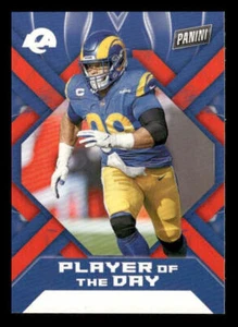 2022 Panini NFL Player of the Day #46 Aaron Donald Los Angeles Rams - Picture 1 of 2