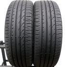 2 x CONTINENTAL 215/55 R18 95H PremiumContact 2 summer tires DOT16/14 6.8-7mm