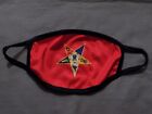 Masonic Red Order of Eastern Star OES Face Mask Freemason NEW