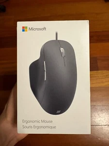 NEW--Microsoft BLACK Bluetooth Ergonomic Mouse w/Thumb Rest & Precise Tracking - Picture 1 of 4