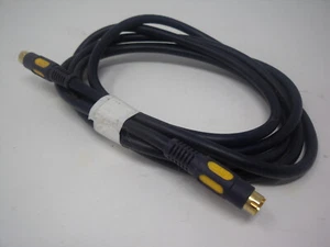 JVC 2m SVHS S-video 4 pin Plug to Plug Video Cable Mini DIN Gold - Quality - Picture 1 of 4