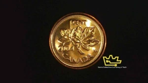 2004 P Canadian 1 Cent Maple Leaf Twig Penny BU UNC Small Cent From Mint Roll - Bild 1 von 2