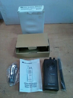NOS Midland Bantam Portable #70-170B W/ Belt clip, Antenna, Instruction Manual - Image 1 of 4