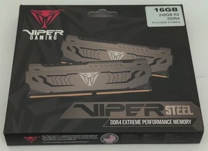 Patriot Viper Steel 16GB (2 x 8GB) DDR4 4133 (Samsung ICs) PVS416G413C9k - Picture 1 of 12