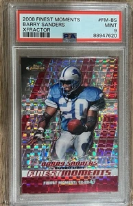 🔥RARE /25 Xfractor🔥2008 Finest Moments - Barry Sanders PSA 9 None Higher! - Picture 1 of 2