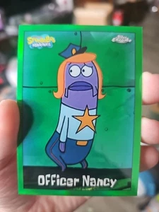 2025 Topps Chrome SpongeBob #158 Officer Nancy Green Kelp Refractor - Picture 1 of 2