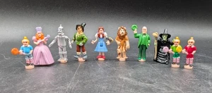 FULL SET 10 Wizard Of Oz Polly Pocket Figuren, Dorothy, Böse Hexe, Lutscher - Bild 1 von 10