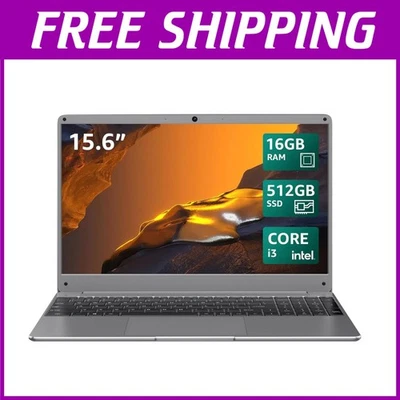 Nikobook 15.6" Windows 11 Laptop - Intel Core i3, 16GB RAM - Image 1 of 4