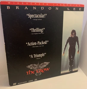 The Crow Laserdisc 1994 THX Widescreen Edition Brandon Lee TESTED - Imagen 1 de 9