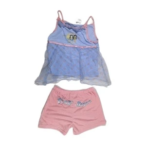 Vintage Y2K Bratz Pajama Set size 8/10 Babydoll Top - Graphic Bottoms NWOT - Picture 1 of 4