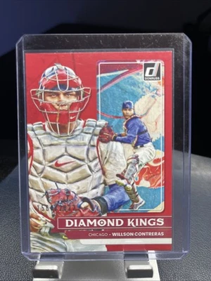 2022 Panini Donruss - Diamond Kings Willson Contreras #24 Red /2022 - Image 1 of 3