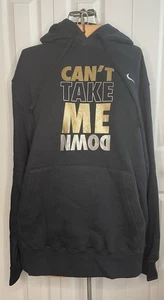 Nike Wrestling “Can’t Take Me Down” Black Hoodie/Sweatshirt Size Large New - Picture 1 of 8