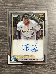 2024 Bowman Pirates Tony Blanco Jr. Chrome Prospect Auto Autograph #CPA-TB - Picture 1 of 2