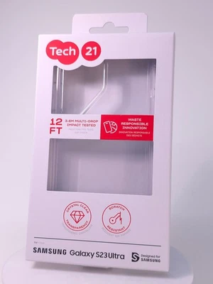 Lot of Tech21 EvoClear Cases for Samsung Galaxy S23 Ultra - Clear - New - Image 1 of 4
