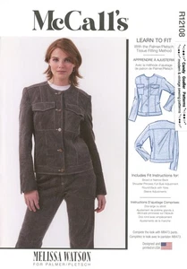 McCall's R12108 PALMER PLETSCH Jacket w Flap Patch Pockets Sz 18-26 UNCUT M8474 - Picture 1 of 5