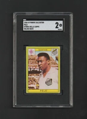 1968 Panini Calciatori  PELE ~ SGC Graded  ~ Soccer HOF ~ RARE Valida Back LOOK! - Image 1 of 2