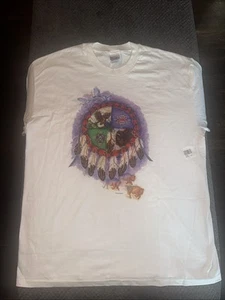 vintage Dreamcatcher Medicine Wheel jim morris Hanes Beefy T Shirt Men’s XL NOS - Picture 1 of 6