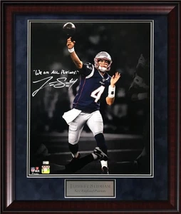 Jarrett Stidham autografo foto lancio faretto con scritta 23x27 - Foto 1 di 1
