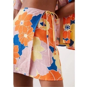 Falda envolvente Mateo 100 % lino Rails nueva con etiquetas en Flower Power talla XS - Imagen 1 de 6