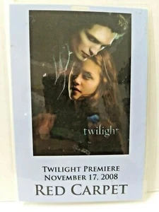 The Twilight Saga "TWILIGHT 11/17/08" "ECLIPSE" Red Carpet All Access Laminated - Picture 1 of 3