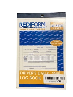  Rediform Driver's Daily Logs Duplicates with Carbons 31 Sets/Book  - Image 1 of 4