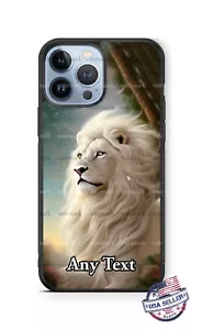 Atemberaubende weiße Löwe Wildlife personalisierte Handyhülle für iPhone Samsung - Bild 1 von 11