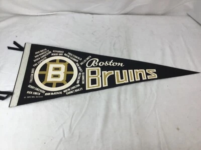 Boston Bruins 1970 Stanley Cup Champions Team Roster Pennant Flag MINT RARE ! - Image 1 of 4
