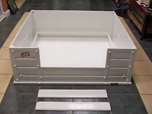 Dog Whelping Box Dog Deluxe With Floor Plastic Puppy Flat Packed re-usable PVC - Picture 1 of 21