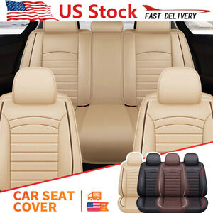 Leather Front & Rear Car Seat Covers for Jeep Gladiator Grand Cherokee Compass