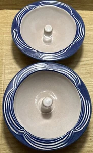 The Original Apple Baker 2 Baking Dishes Christian Ridge Pottery Paris Maine - Picture 1 of 8