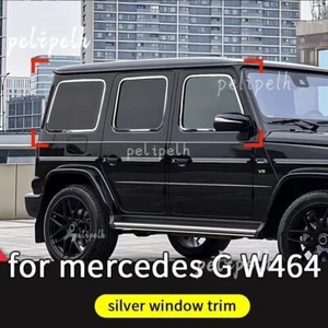 6X For Mercedes Benz G Class W464 G63 G500 G350d 19-24 Car Stainless Window Trim - Picture 1 of 9