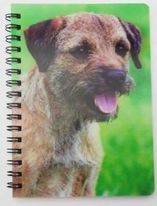 Notizbücher mit einem 3D-Bild eines Border Terriers, 2 Designs zur Auswahl - Bild 1 von 27