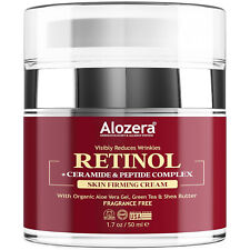 Alozera Retinol Face Cream - Reduce Wrinkles, Fine Lines, Dullness and Pores