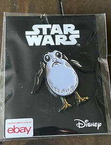 OFFICIAL Star Wars The Last Jedi Porg Pin | Collectible Star Wars Pin | 2 Inches - Picture 1 of 6