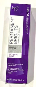 Ion Permanent Brights Creme Haarfarbe, lebendige Haarfarbe in lila versiegelter Tube - Bild 1 von 8