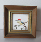 Altes Bild Miniatur Kolibri Wandbild
