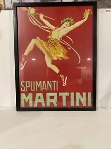 Vtg Art Poster Spumanti Martini Carlo Nicco Advertisement 1999 Red Print 1 Of 4 - Picture 1 of 7