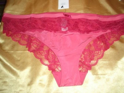 Wundervolles Nylon Satin Spitzen Höschen Gr. 48 pink Schlüpfer Panty Slip (L242) - Bild 1 von 4