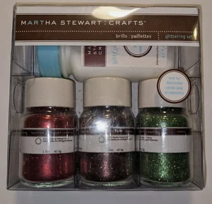 Martha Stewart "Woodland" GLITTERING SET Garnet, Brownstone, Peridot & Glue NEW - Picture 1 of 3
