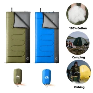 Lightweight Adults Sleeping Bag Compact for Outdoor Camping Hiking Portable - Picture 1 of 14