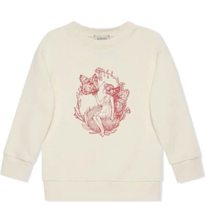 Gucci Kids  Sweatshirt Sz 8 Years White NWT Exclusive Angela Lynne - Picture 1 of 9