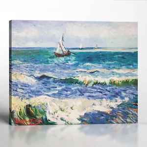Meereslandschaft in Saintes-Maries von Van Gogh Leinwandbild, Vicent Van Gog Wandkunst - Bild 1 von 12