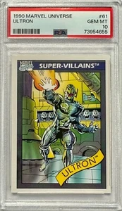 1990 Impel Marvel Universe #61 Ultron Rookie PSA 10 GEM MINT - Picture 1 of 2