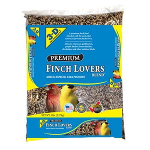 Finch Food Finch Lovers Mix Dry Wild Bird Food, Seeds 5 lb. Bag, 1 Pack - Picture 1 of 11